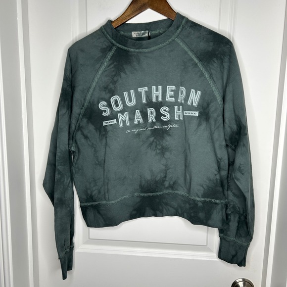 Southern‎ Marsh Tie Dye Sweatshirt Crewneck Long Sleeve Cotton Women - Picture 2 of 6